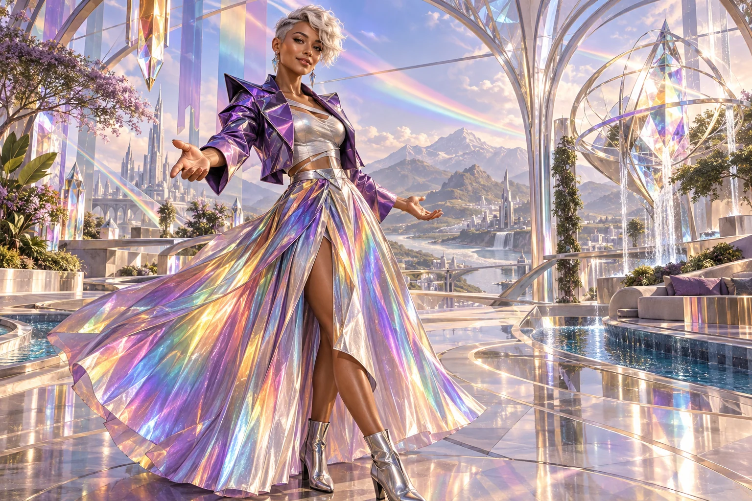 GenAI portrait of Prism Queen