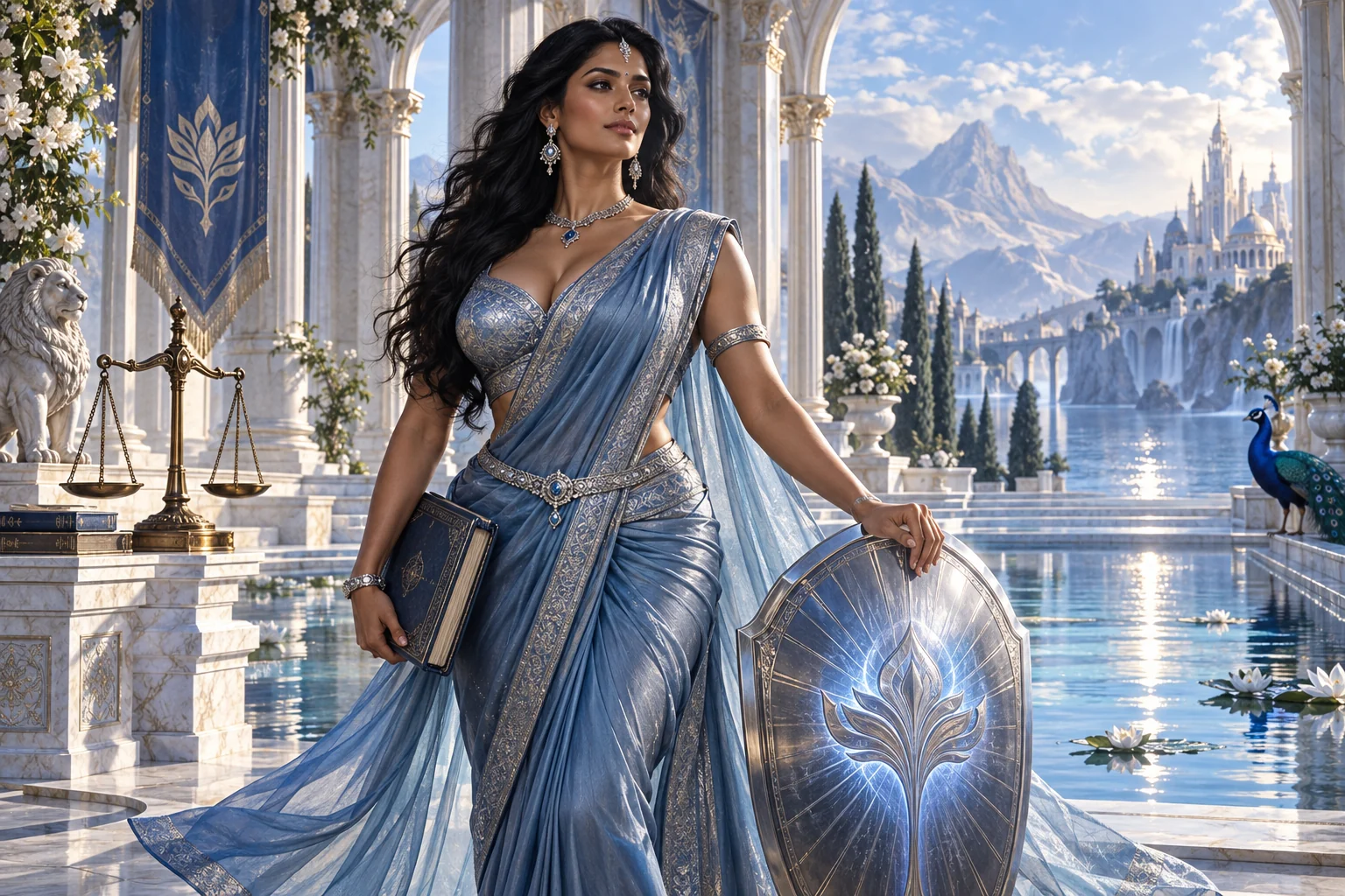 Fictional AI Queen character: Shield Queen