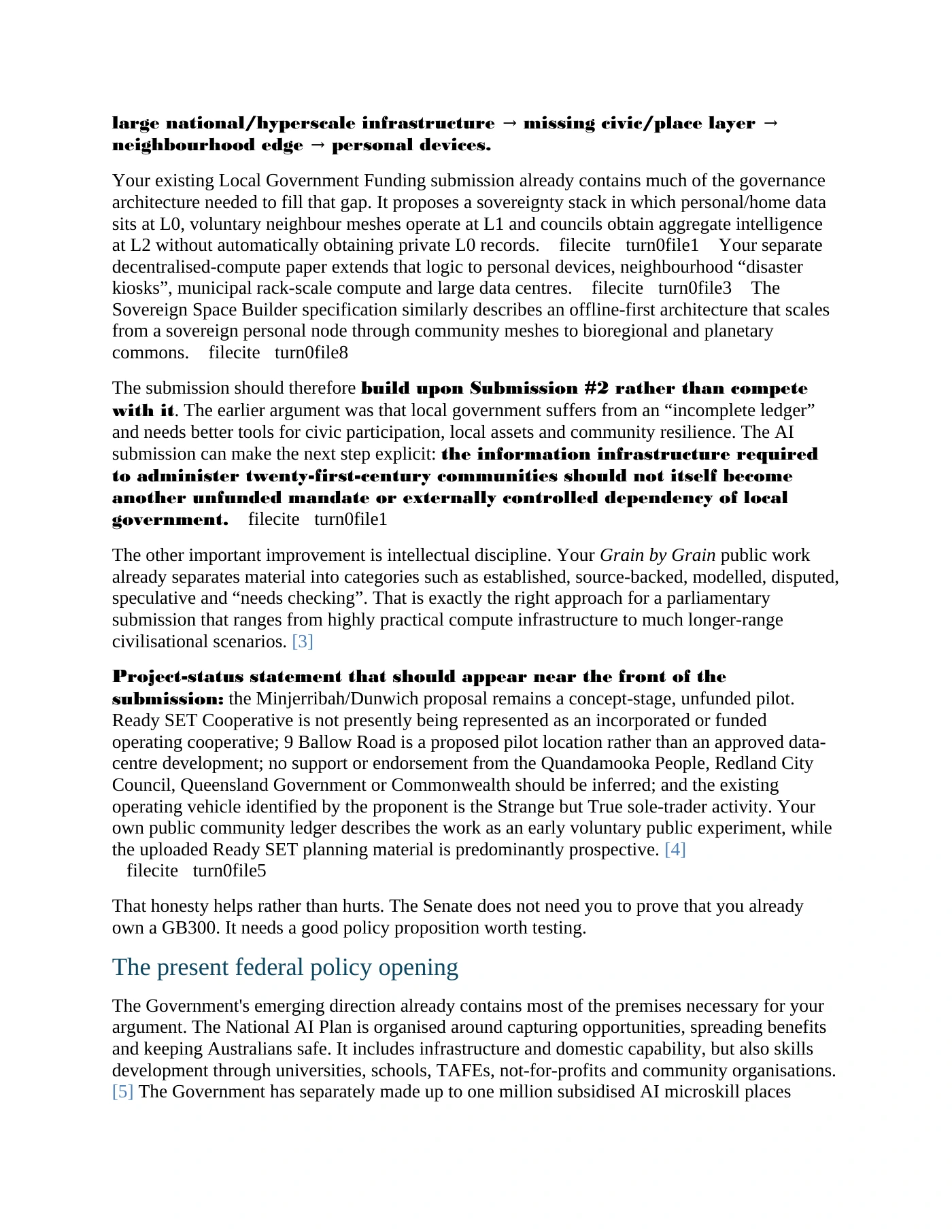 Page 2 of A Fair Go for the AI Age Federated Sovereign Compute for Australian Communities