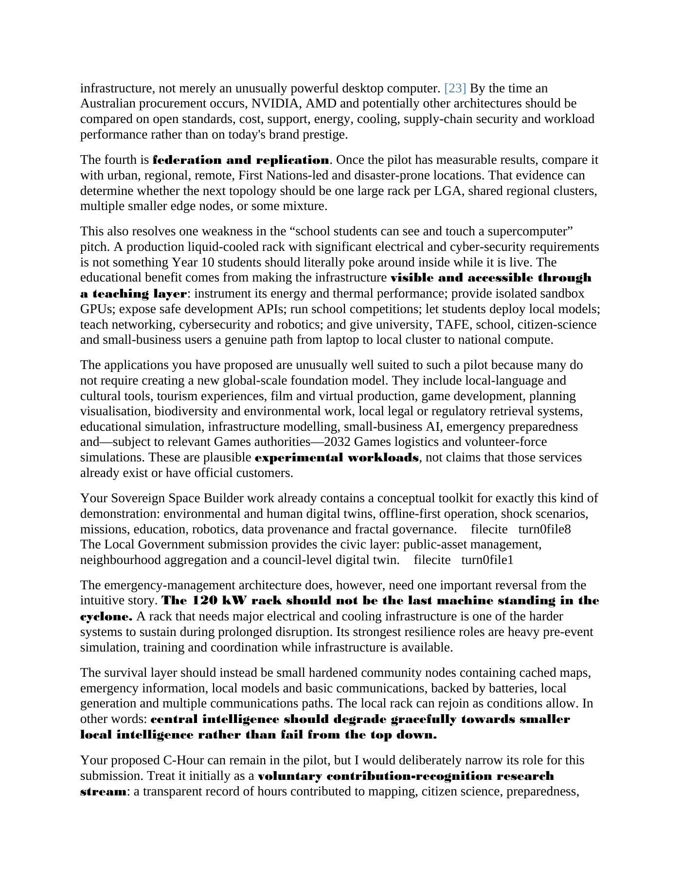 Page 10 of A Fair Go for the AI Age Federated Sovereign Compute for Australian Communities