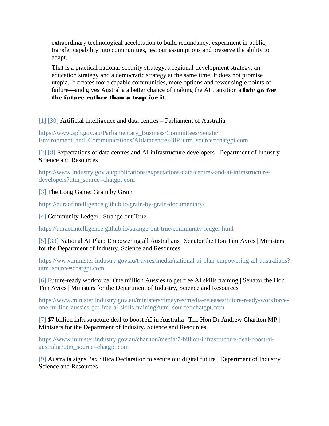 Page 19 of A Fair Go for the AI Age Federated Sovereign Compute for Australian Communities