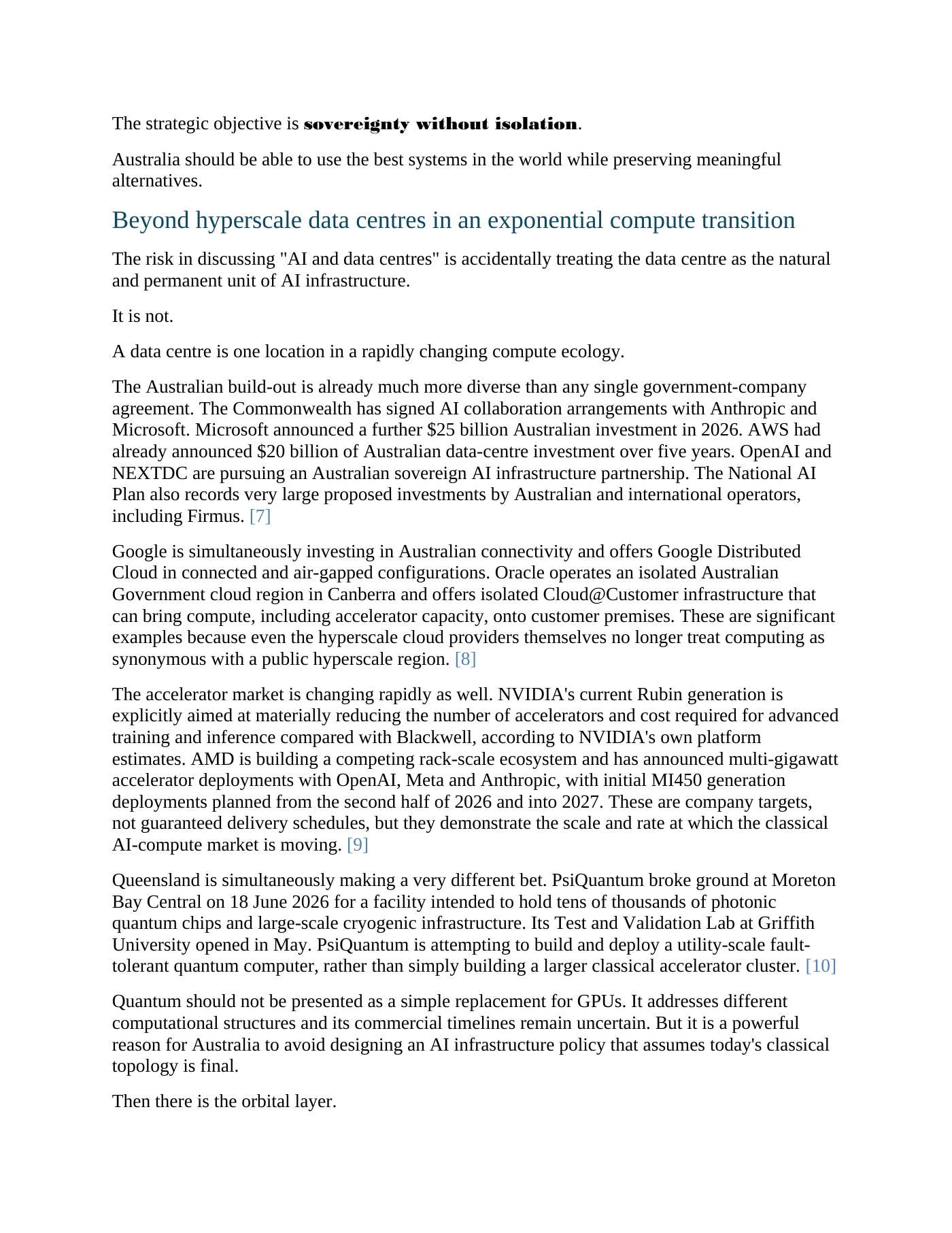 Page 3 of Submission to the Senate Environment and Communications References Committee