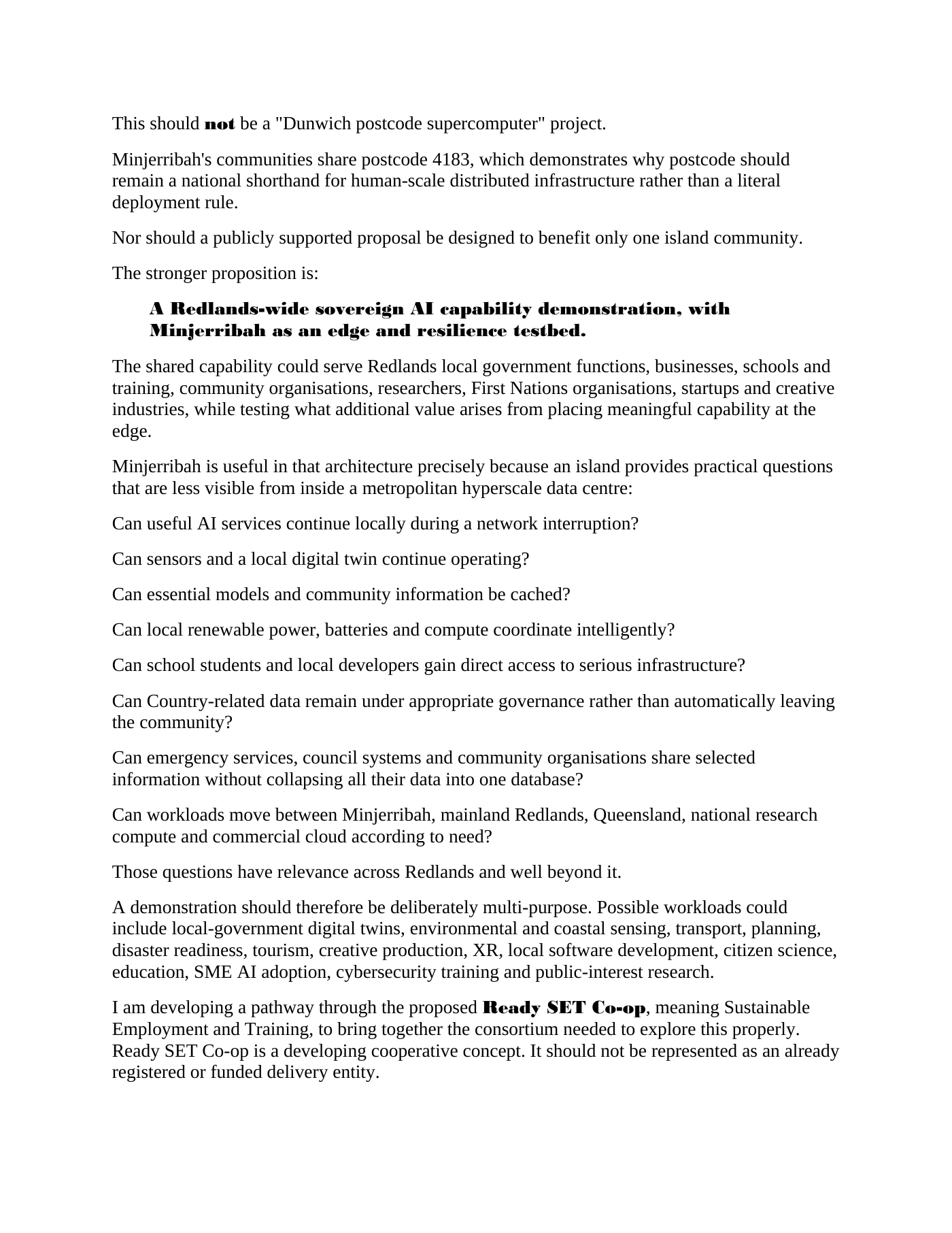 Page 13 of Submission to the Senate Environment and Communications References Committee