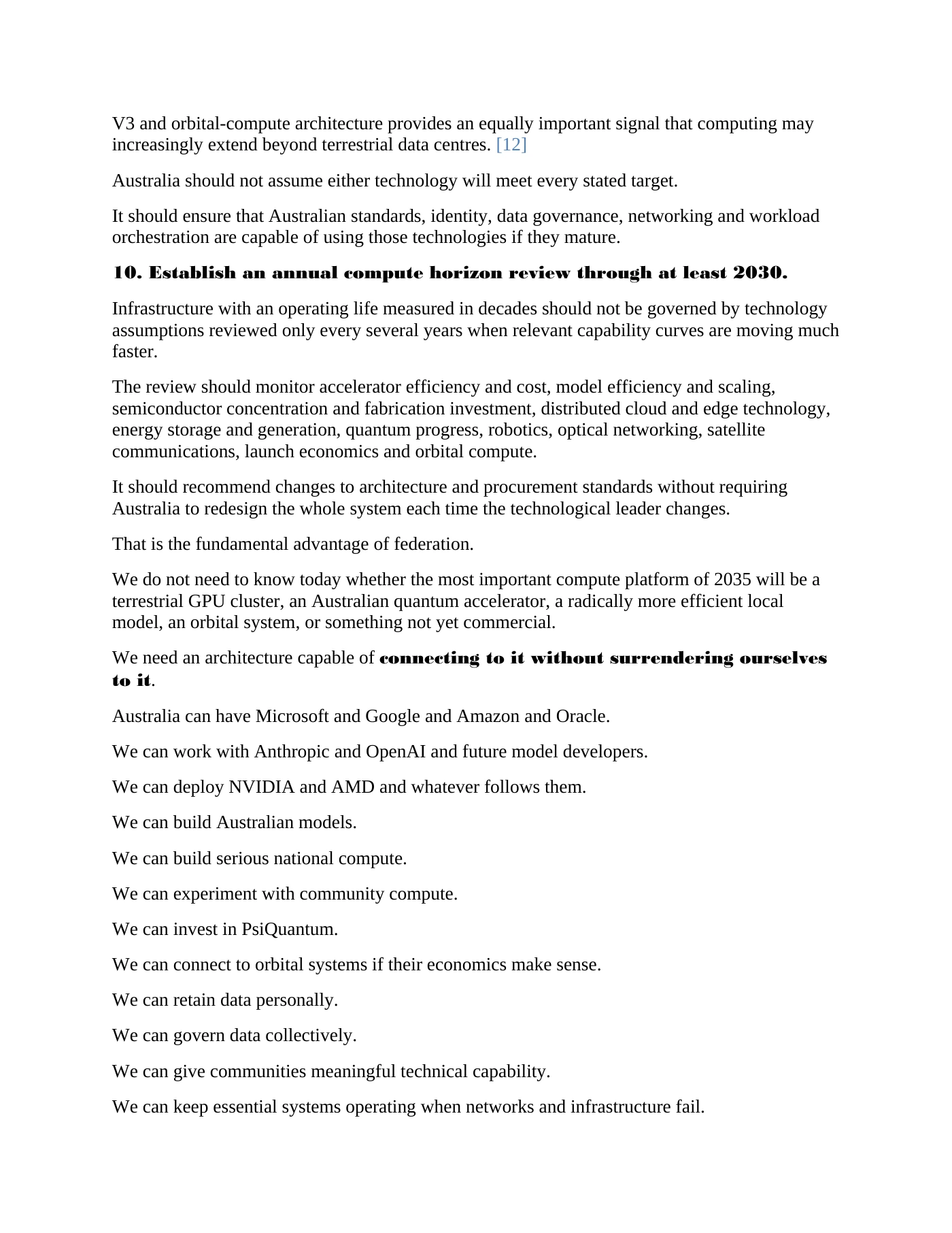 Page 19 of Submission to the Senate Environment and Communications References Committee