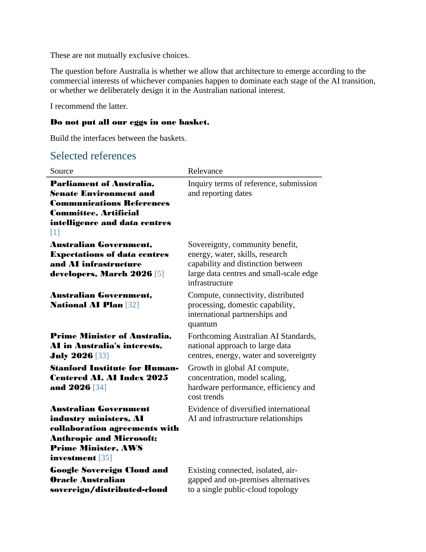 Page 20 of Submission to the Senate Environment and Communications References Committee