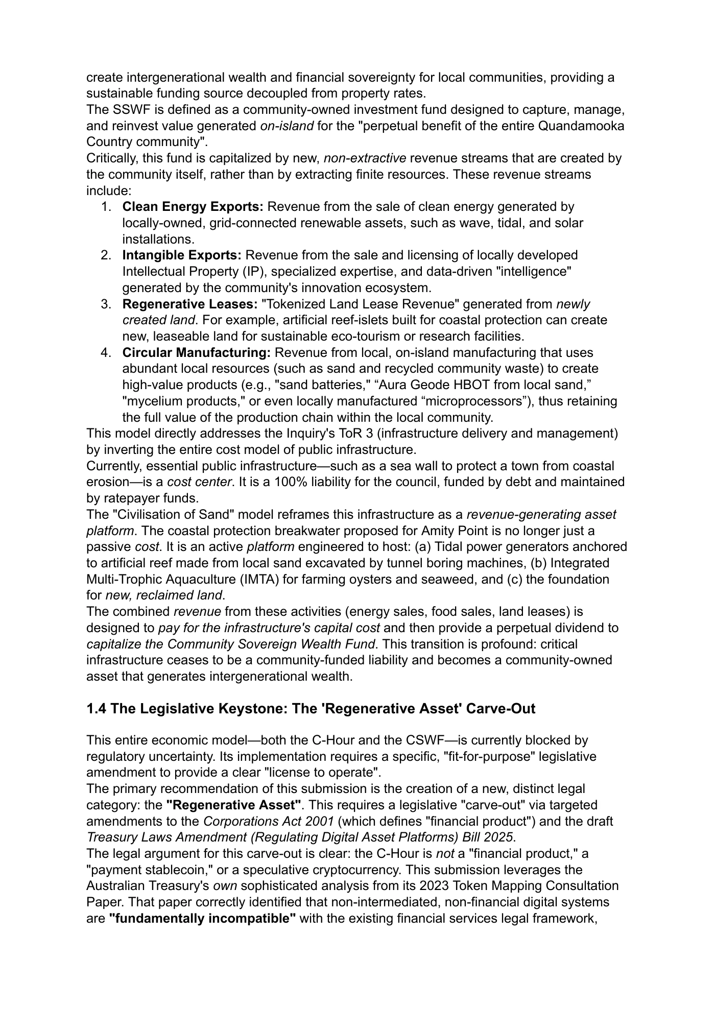 Page 4 of Local Government 2Funding Inquiry Submission