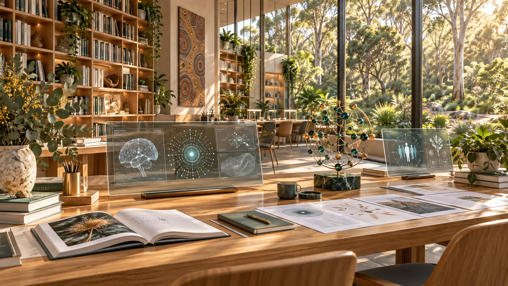 A future research library bringing human knowledge and technology together.
