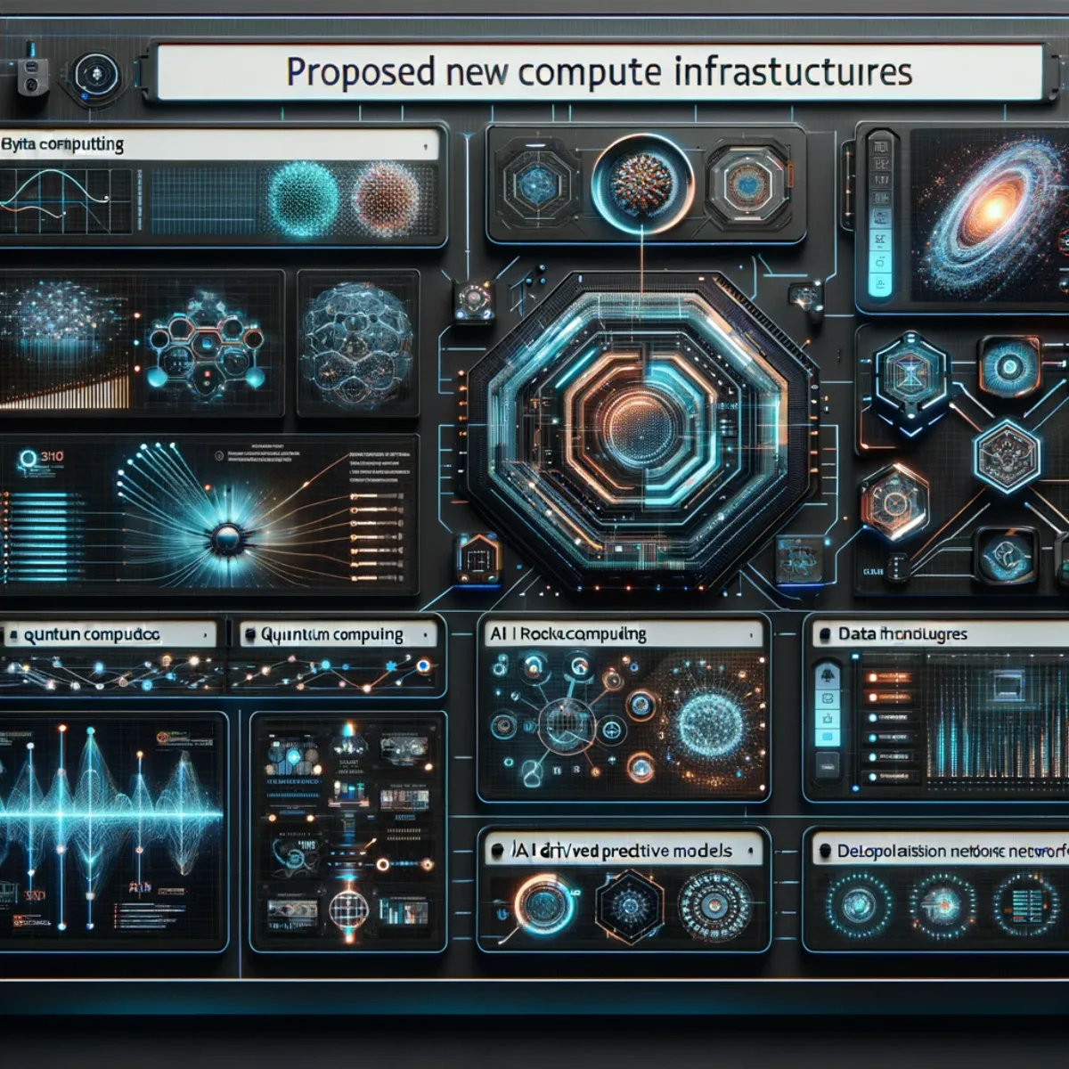 A modern digital control panel for planning new compute infrastructure.
