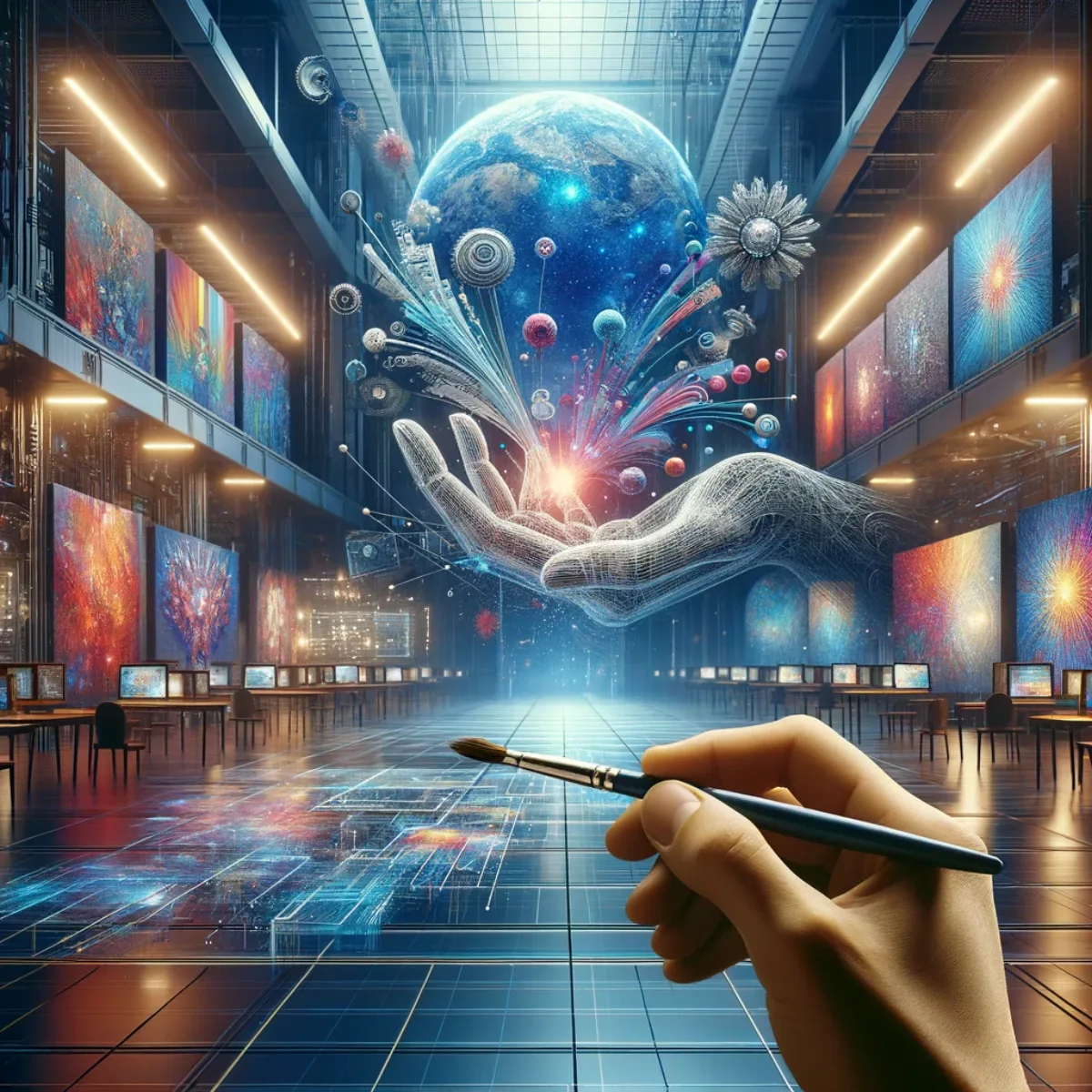 A space where artistic expression and technology merge seamlessly.