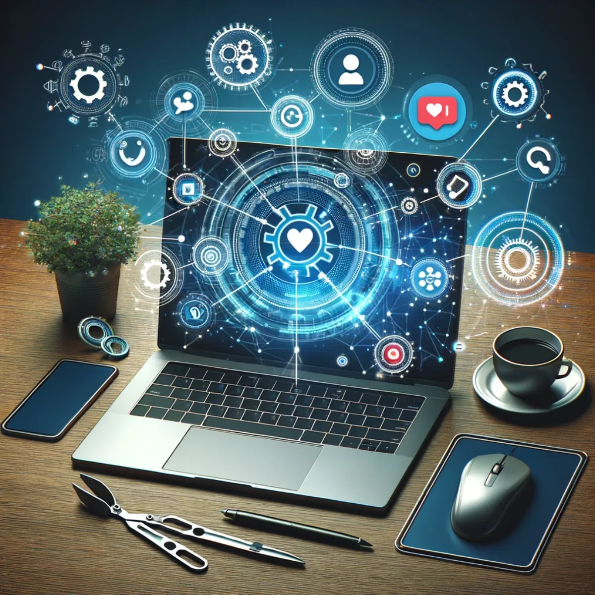 A social media automation interface with scheduling and affiliate tools.