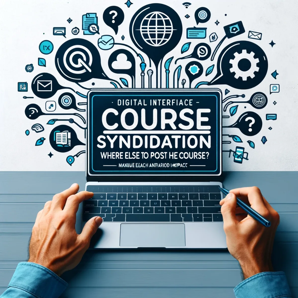An interface showing multiple e-learning distribution platforms for a course.