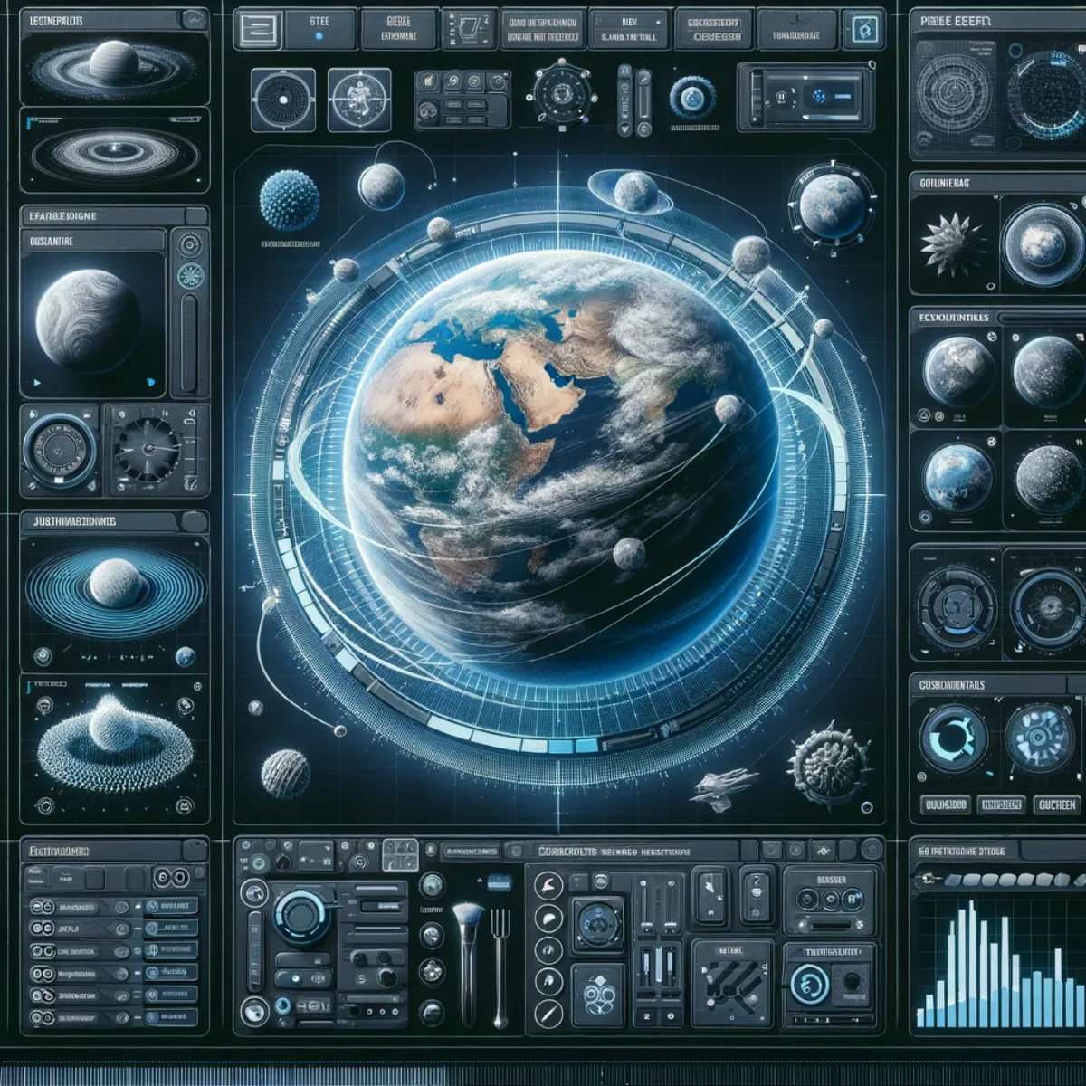 An expansive control dashboard with tools for creating entire virtual worlds.