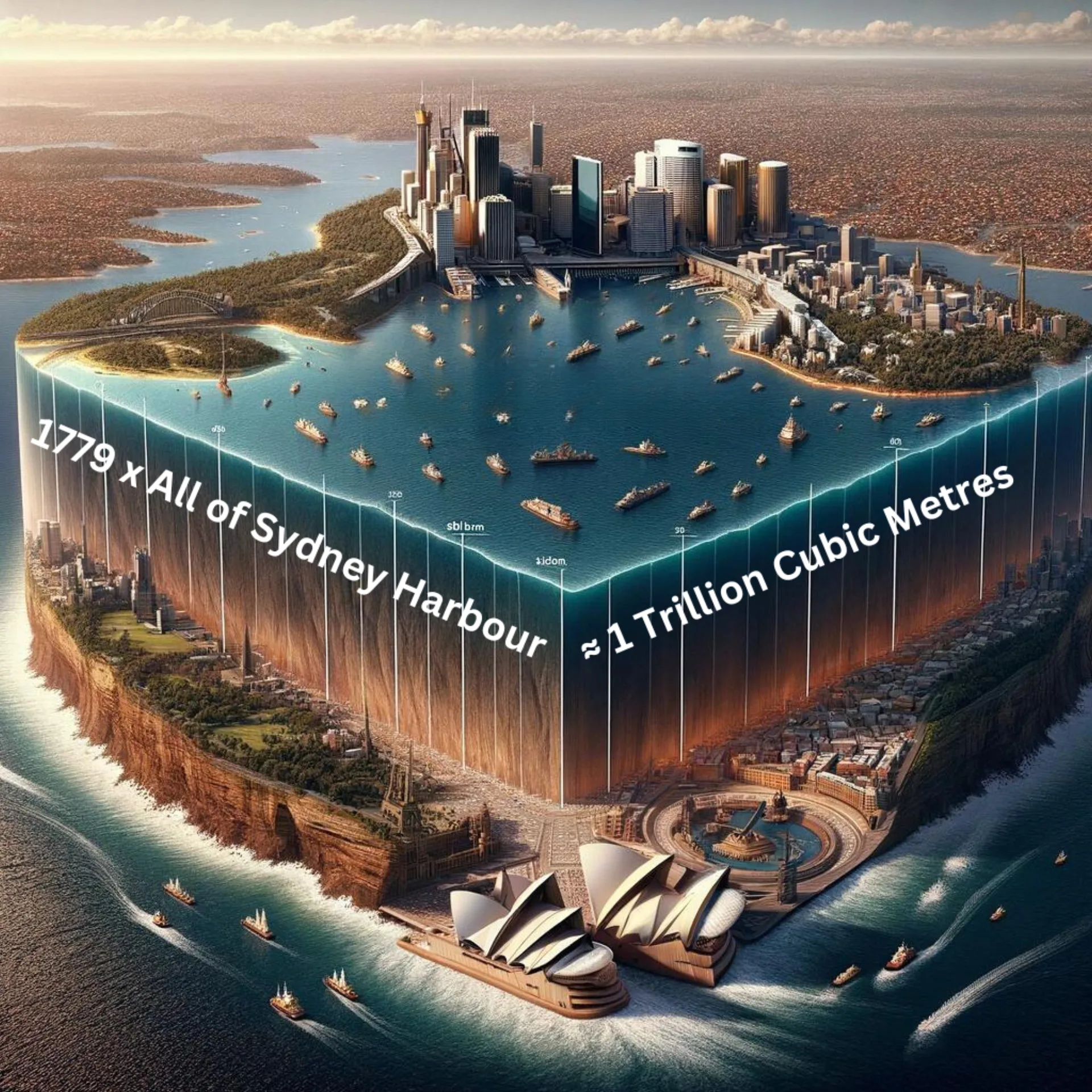 A cross-section side-view of subterranean architecture, illustrating a city built entirely beneath the surface.