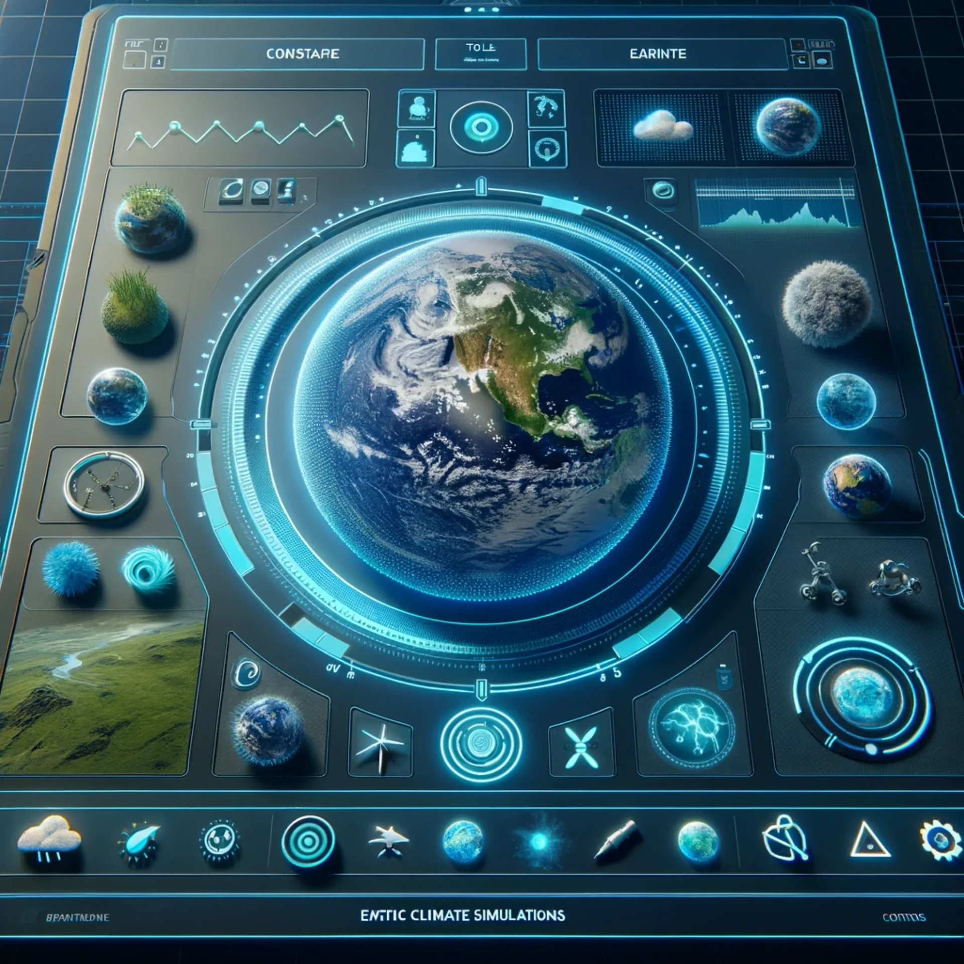 A digital interface for building and customising Earth models.