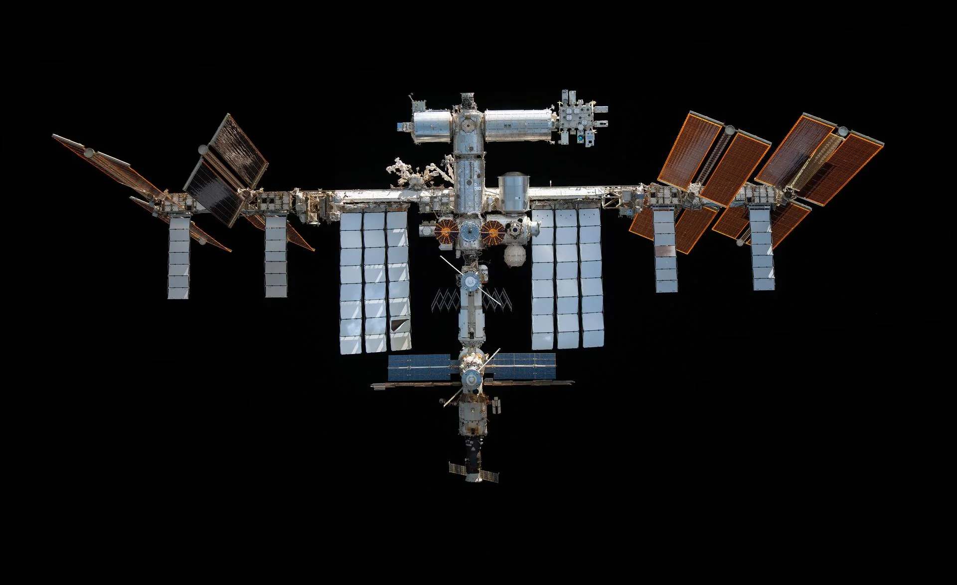 The International Space Station photographed from SpaceX Crew Dragon Endeavour
