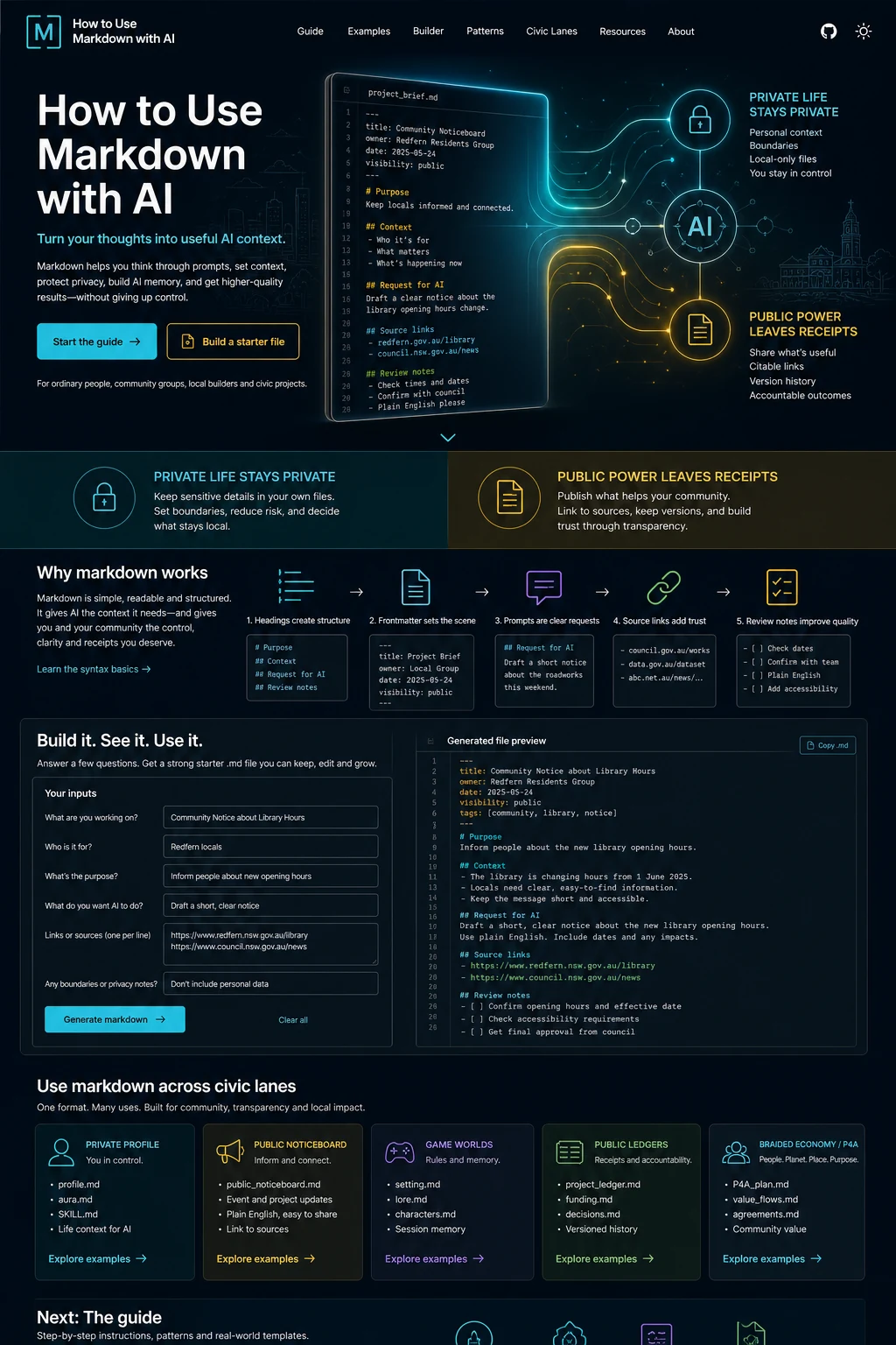 Concept Homepage