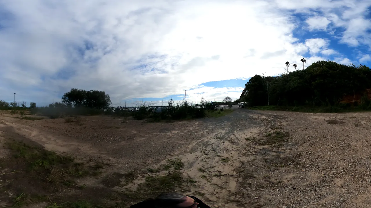 Foreshore track and ferry terminal approach area from the 360-photo intake