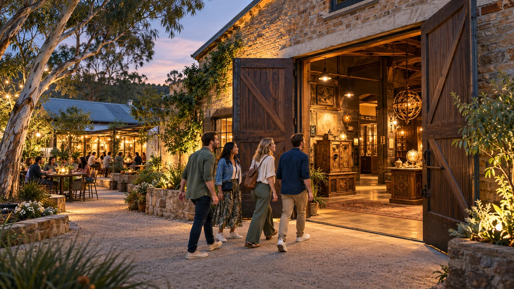 A welcoming Australian regional heritage warehouse converted into a beautiful immersive escape room venue.