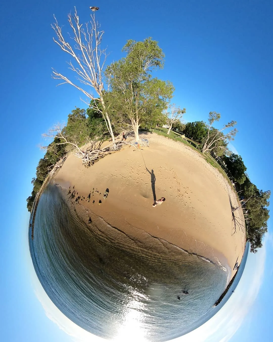 Amity Camping Ground seen as a tiny world