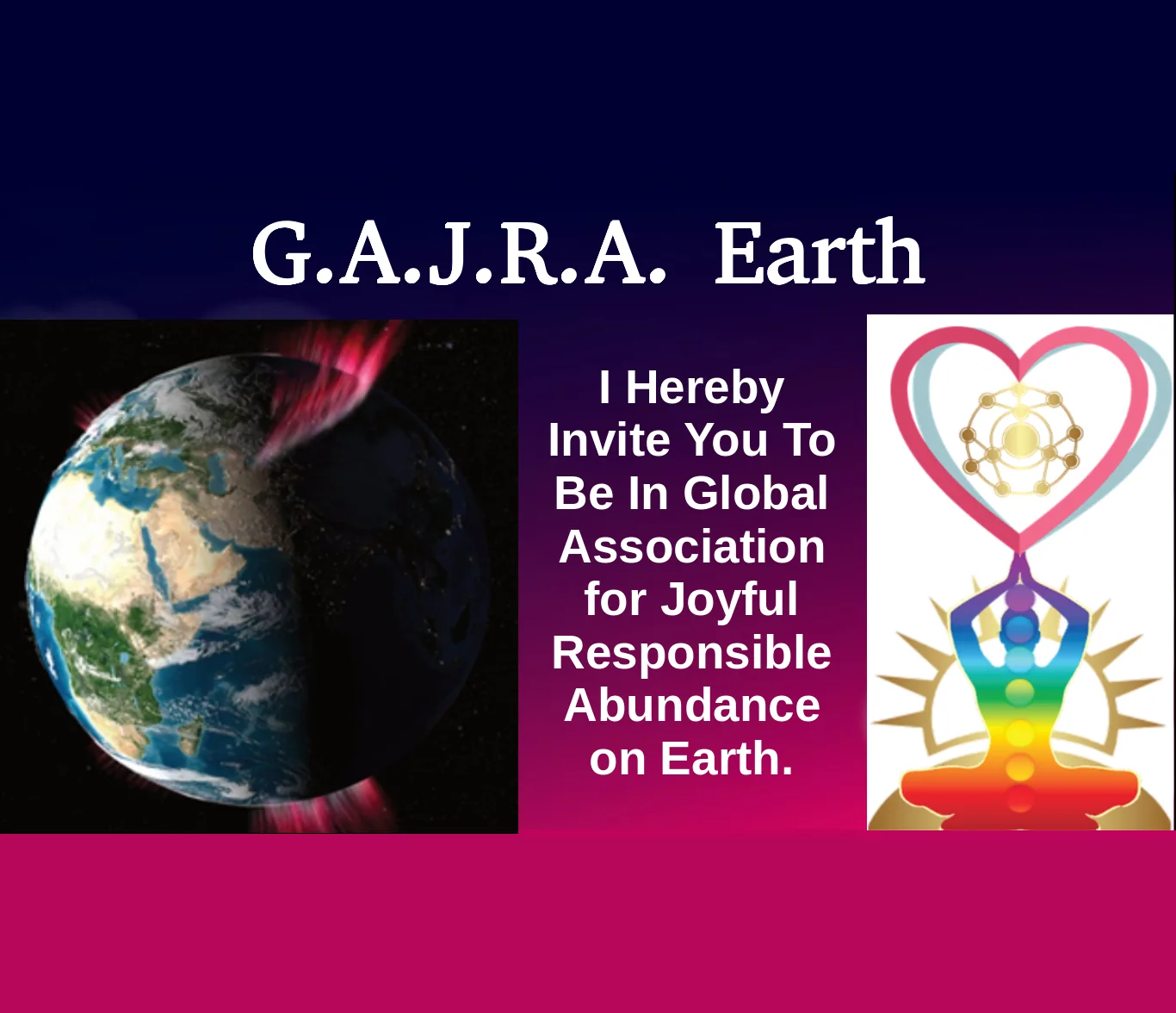 Invitation to joyful responsible abundance on Earth