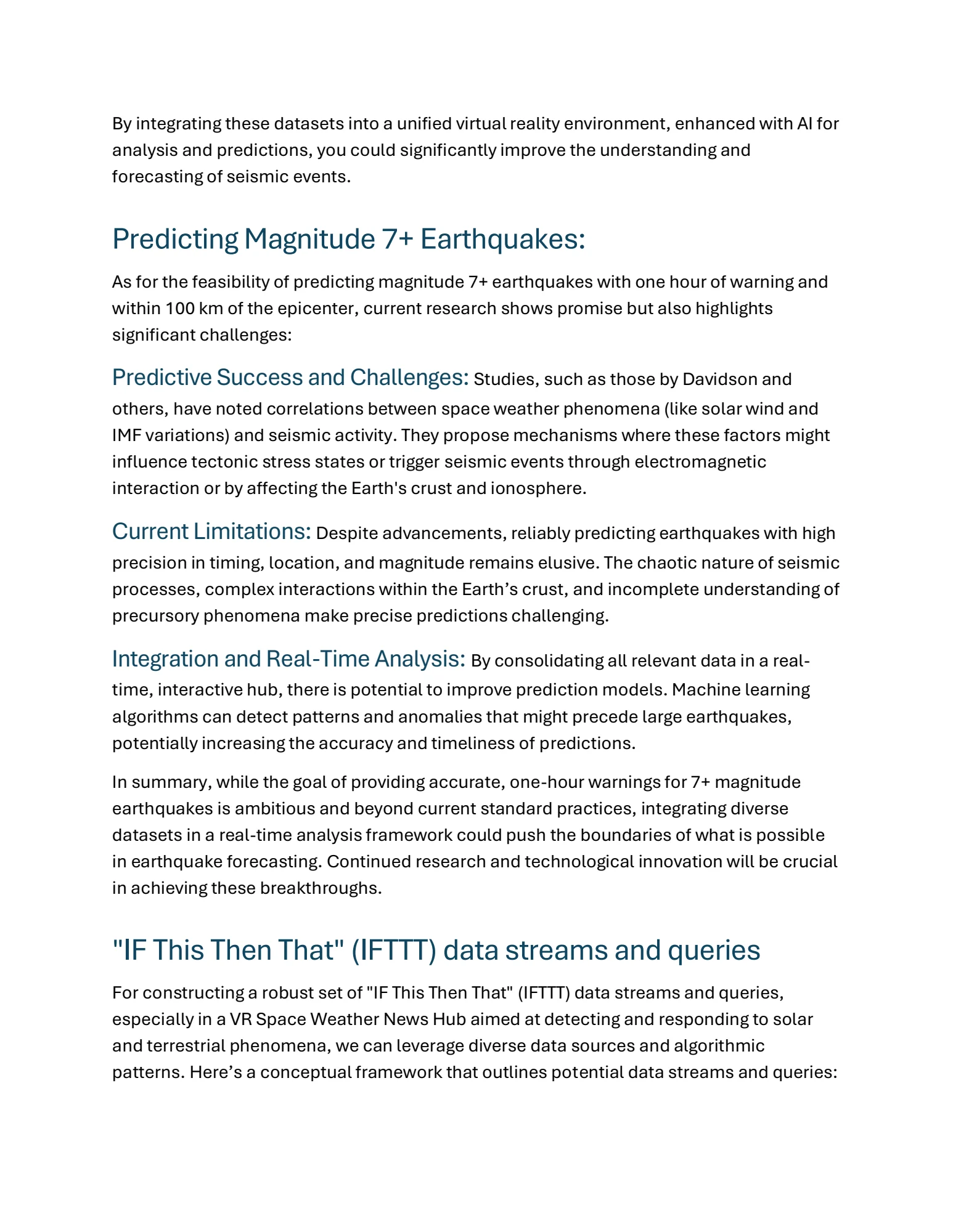 Space Weather Data Use (IFTTT), Page 4