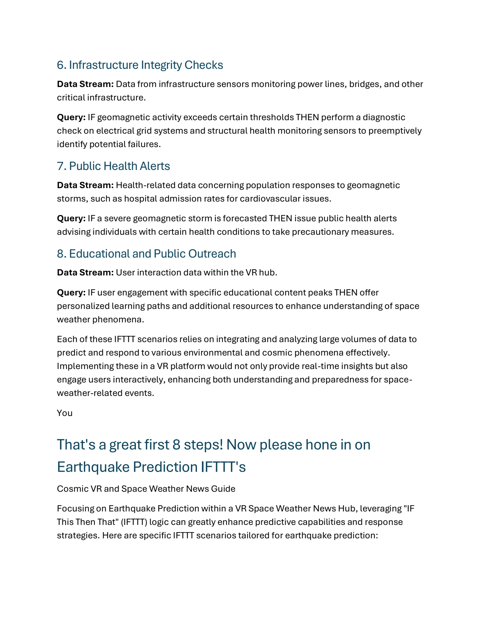 Space Weather Data Use (IFTTT), Page 6