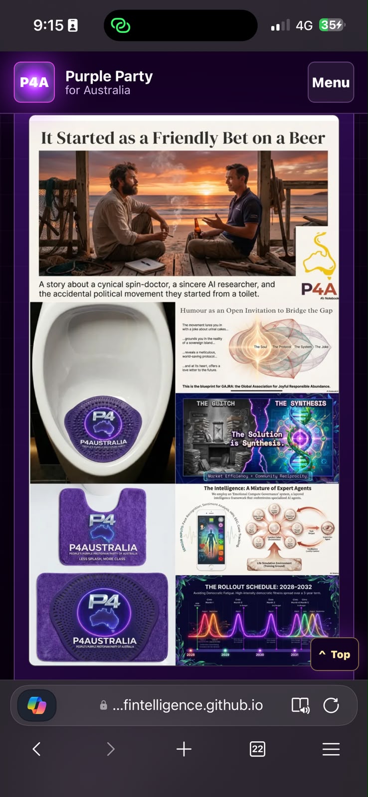 P4A friendly bet page screenshot
