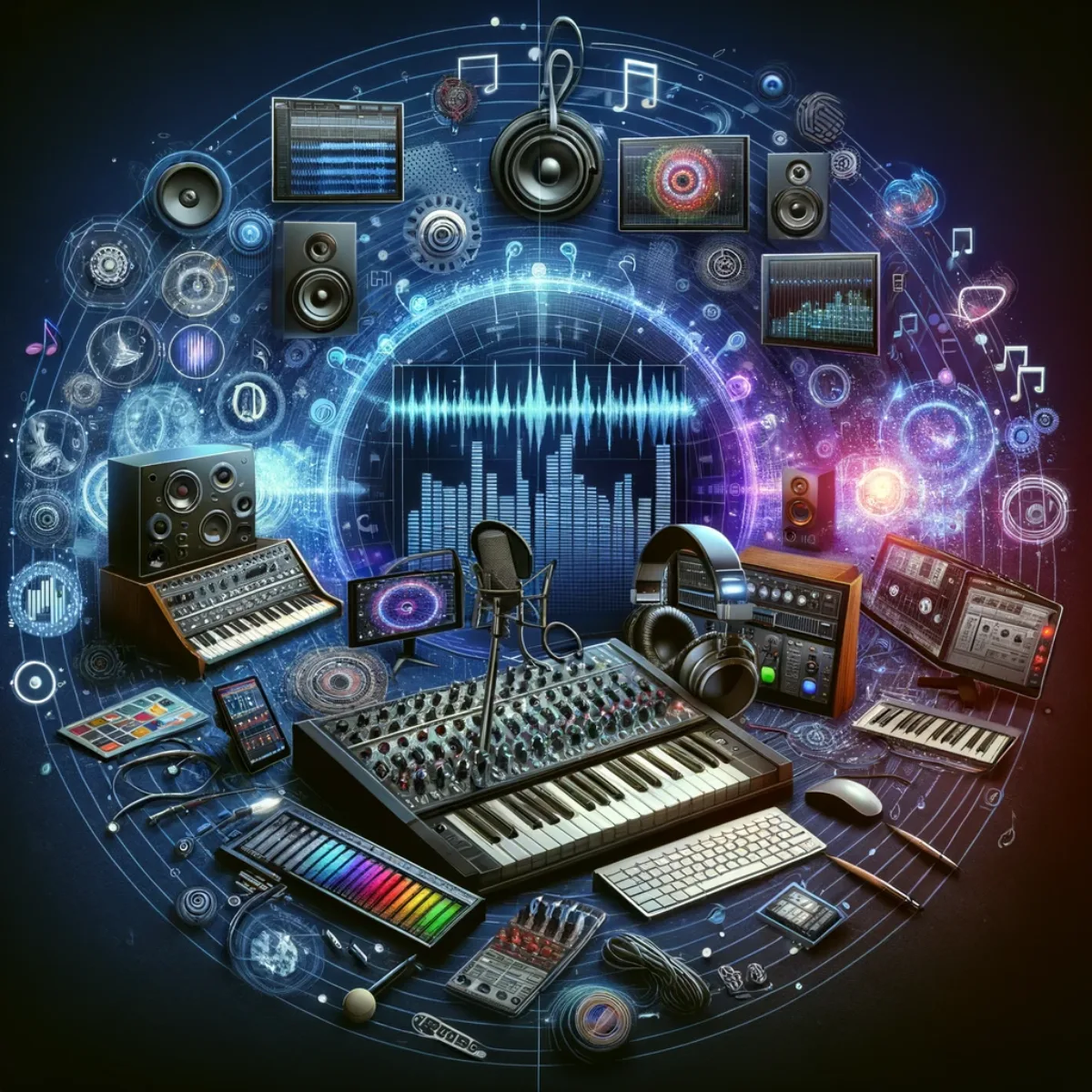 A conceptual music-creation studio