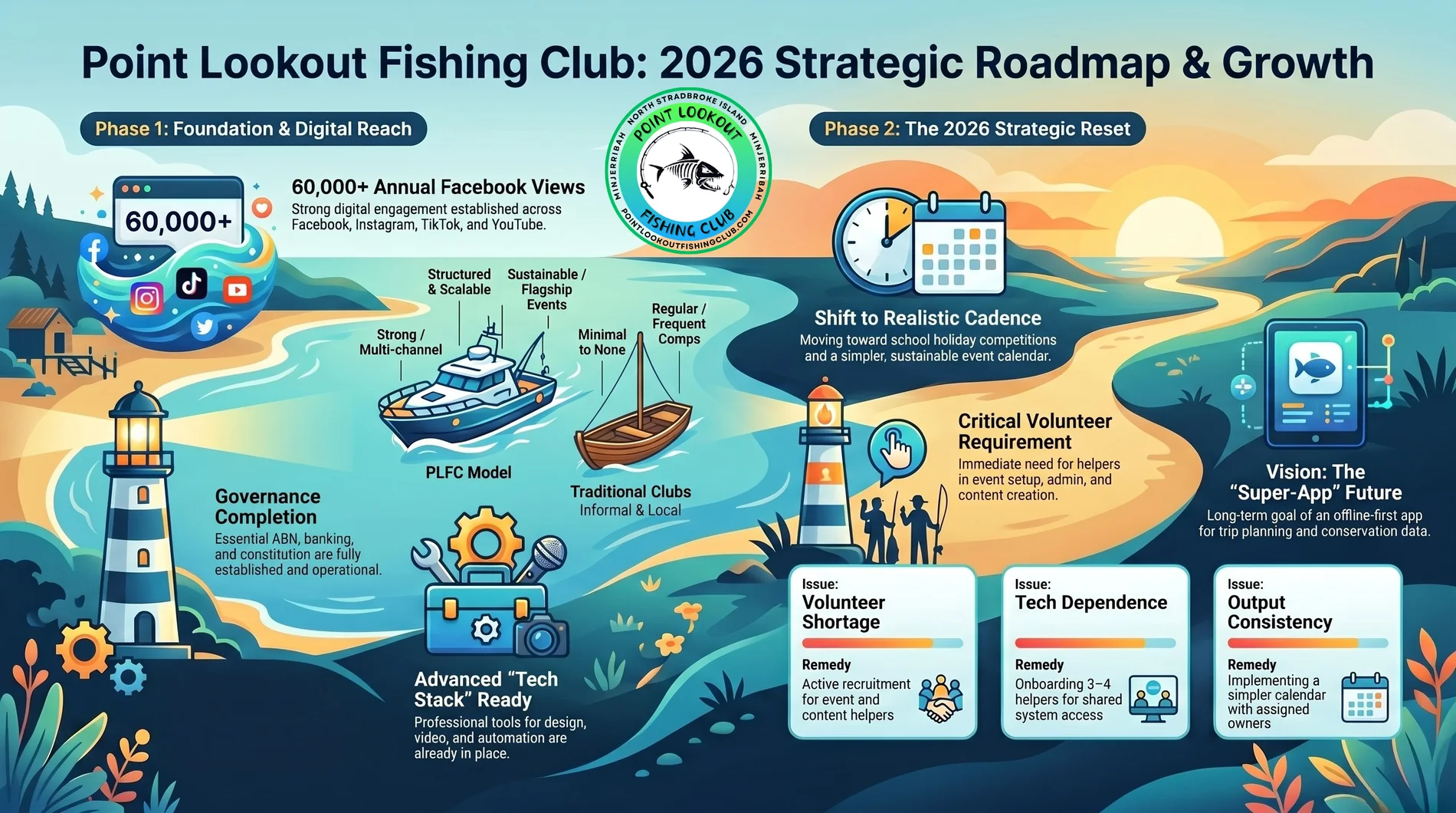 Point Lookout Fishing Club AGM roadmap visual