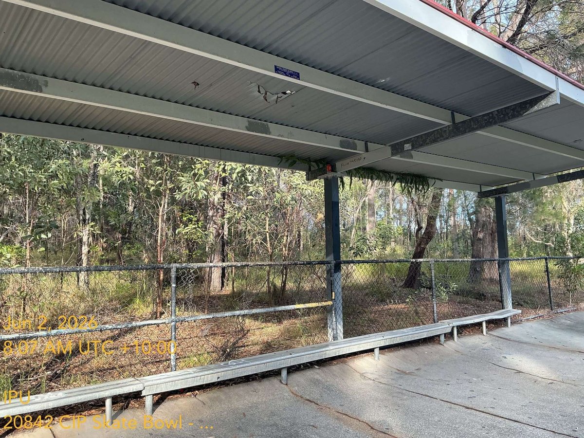 Actual Appendix D photo showing shelter and seating context.